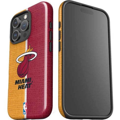 NBA Miami Heat Canvas iPhone 16 Pro Impact Case
